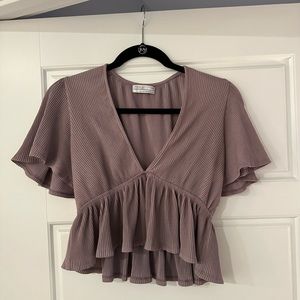 Urban Outfitters Smitten Peplum Top